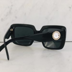 women's sunglasses black color brand: Versace, square shape, non-rx able