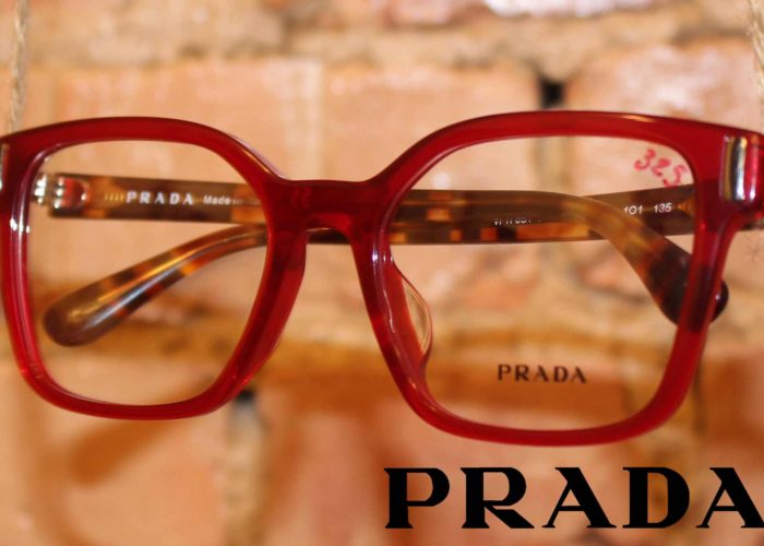 eyeglasses brand Prada suitable for prescription lenses, single vision and bifocal