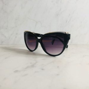 women's sunglasses black color brand: Balmain, round shape, non-rx able