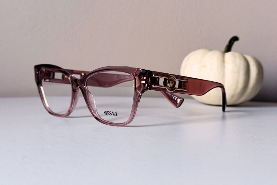 Versace Women's eyeglass frame VE3347 transparent gradient pink